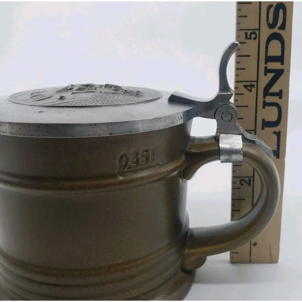 VTG Oeslauer Manufaktur Bavaria for Goebel Tennis Beer Stein Pewter & Ceramic‎